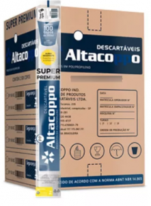 ALTACOPPO - COPO PP 300ML PREMIUM TRANSPARENTE - CX.20X100UN