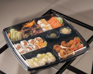 GALV - GO901 EMBALAGEM ORIENTAL COM DIVISORIA PET - CX.20UN