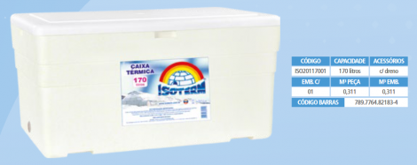 ISOTERM - CAIXA TERMICA 170 LTS - UN